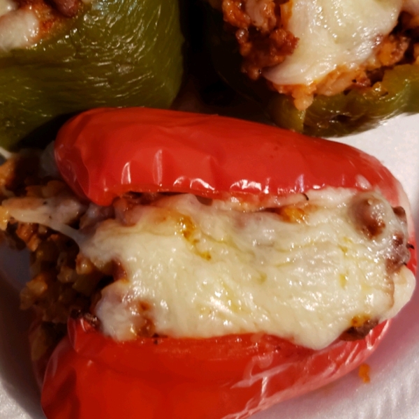 Ali's Stuffed Green Peppers