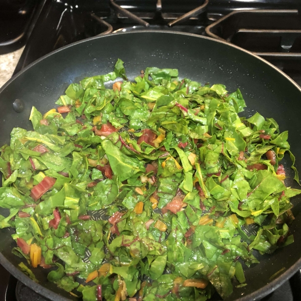 Lemon-Garlic Rainbow Chard