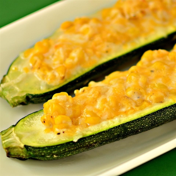 Corn-Stuffed Zucchini