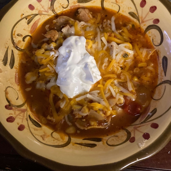 Chicken Tortilla Soup with Salsa