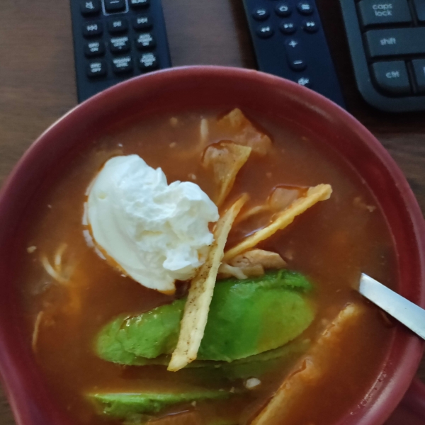 Chicken Tortilla Soup with Salsa