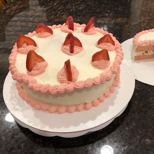 Strawberry Nesquik® Layer Cake