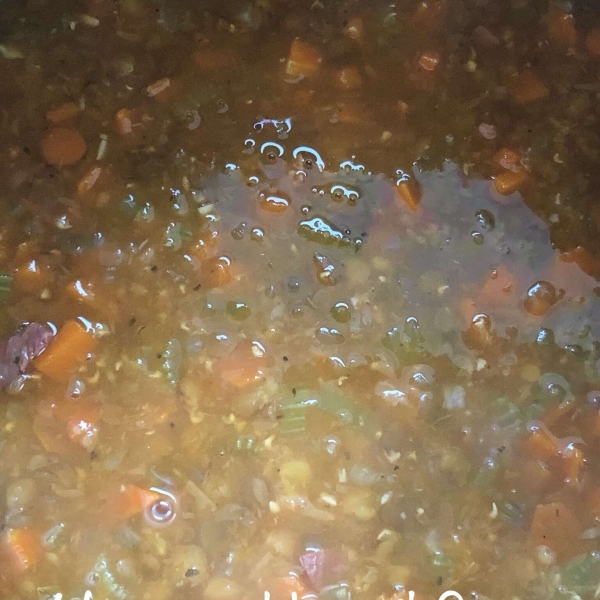 Instant Pot Lentil and Ham Soup