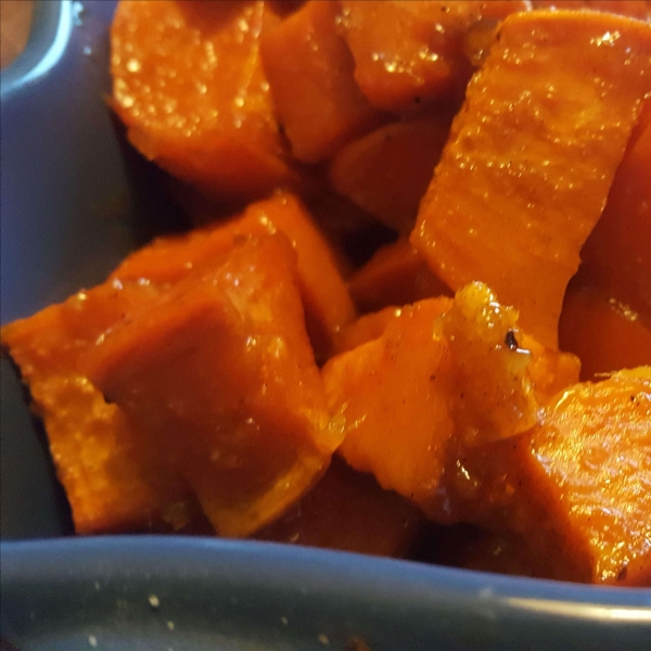 Baked Sweet Potatoes with Ginger and Honey