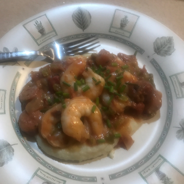Cajun Shrimp with Cheese Grits