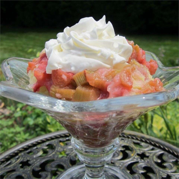 Awesome Rhubarb-Strawberry Pudding