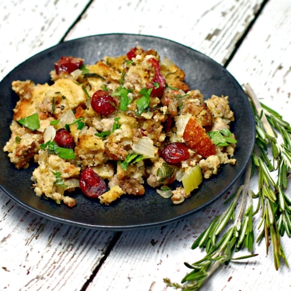 Mom's Sausage and Cranberry Stuffing