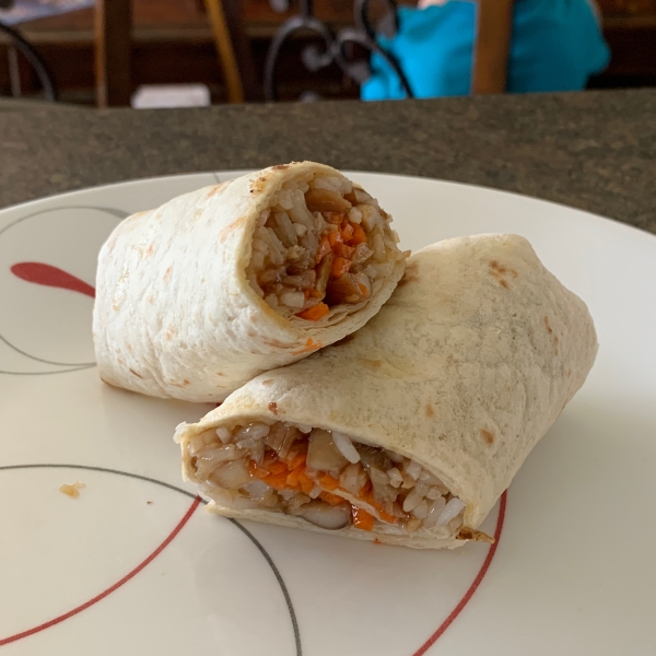 Honey Garlic Chicken Wraps