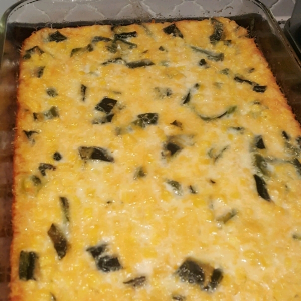 Smoky Poblano Corn Pudding