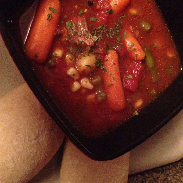 Alison's Slow Cooker Vegetable Beef Soup
