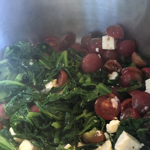 Easy Chard with Feta and Cherry Tomatoes