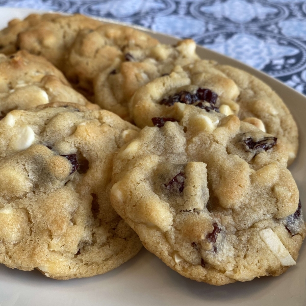 Cherry-Almond Cookies with White Chocolate Chips