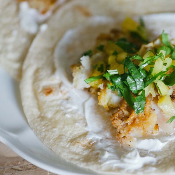 Ahi Tuna Tacos with Pineapple Salsa