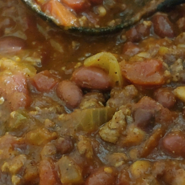 Slow Cooker 3-Bean Chili