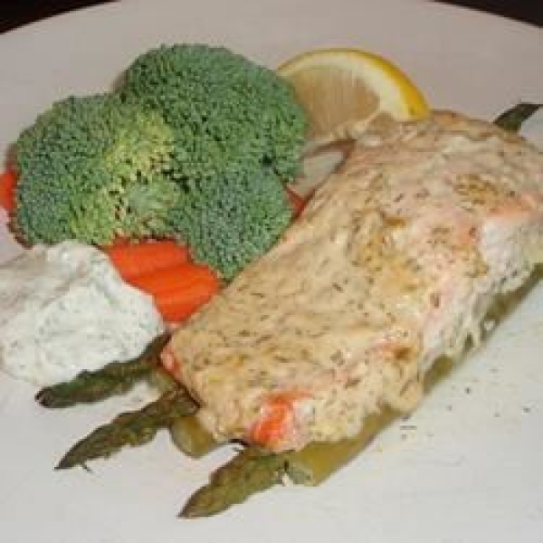 Parchment Salmon Packages with Asparagus