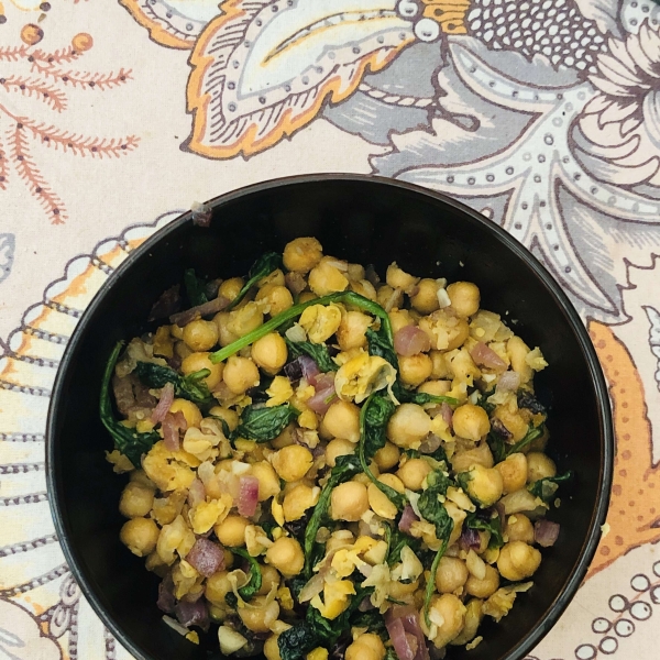 Espinacas con Garbanzos (Spinach with Garbanzo Beans)