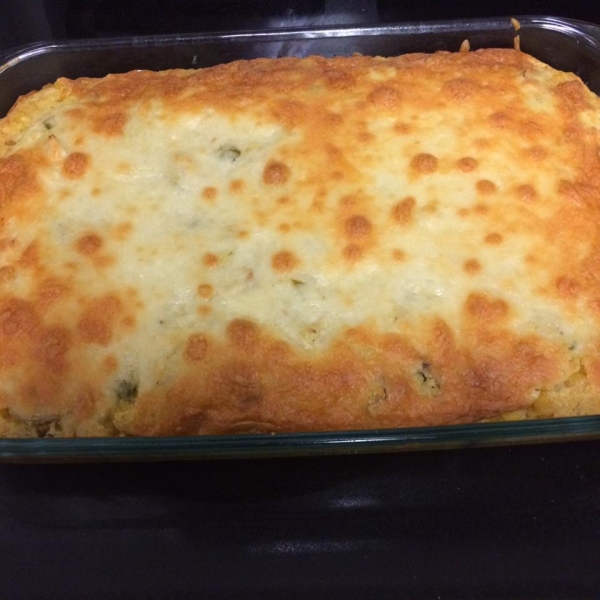 Chicken Suiza Cornbread Bake