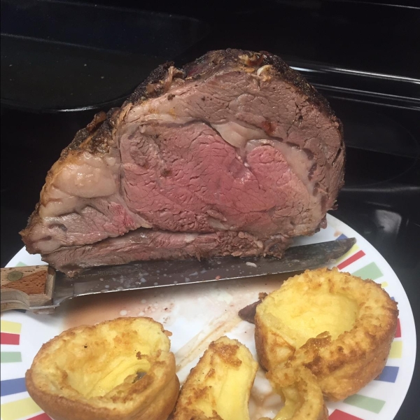 Prime Rib Au Jus with Yorkshire Pudding