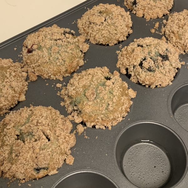 Sour Cream Blueberry Muffins