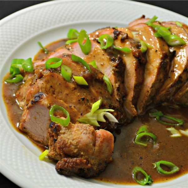 Roast Pork in Asian Brown Sauce