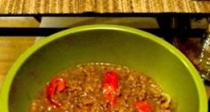 Amy's Curried Ground Turkey and Lentil Soup