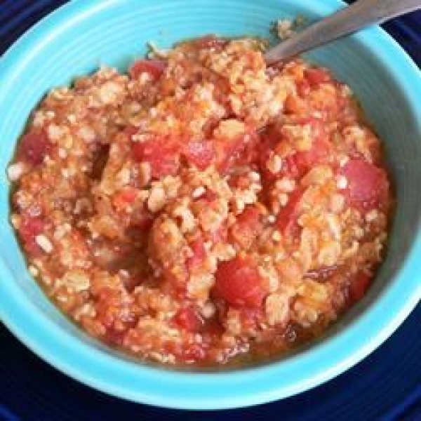 Oatmeal and Tomato Soup