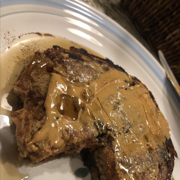 Cinnamon-Peach Cottage Cheese Pancakes