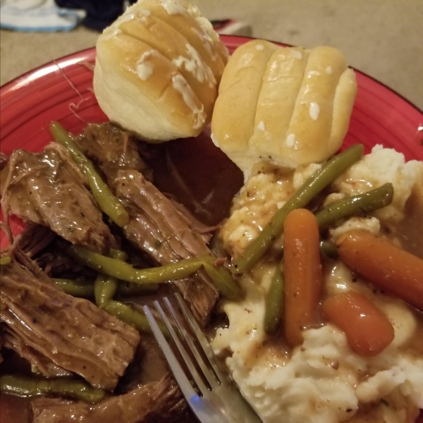 Three Packet Slow Cooker Roast