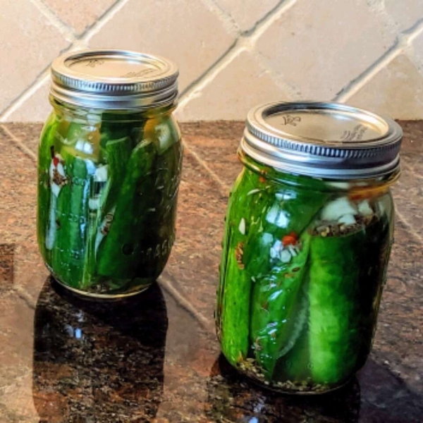 Spicy Refrigerator Dill Pickles