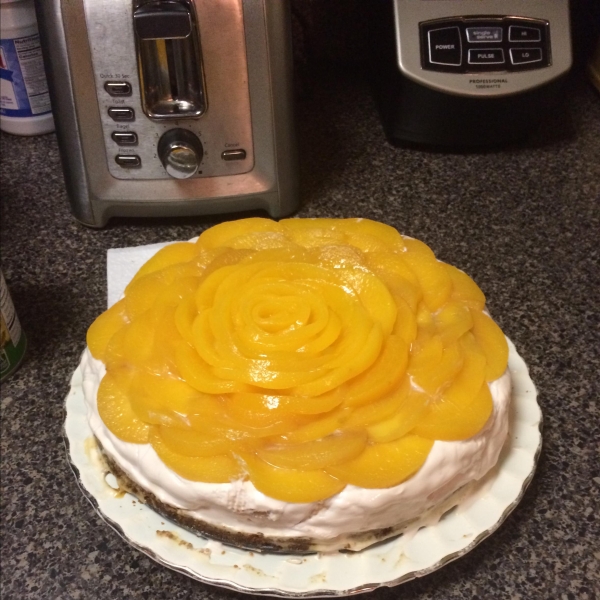 Quick and Easy Peach Cheesecake