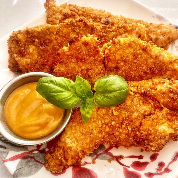 Air Fryer Cornflake Chicken Fingers