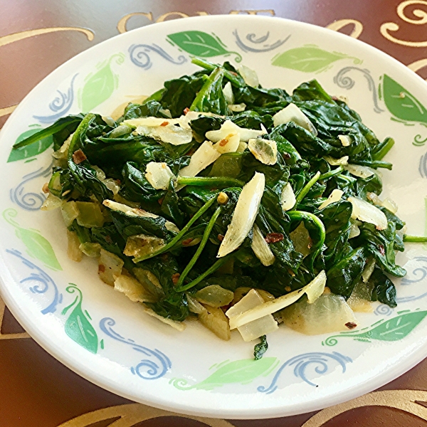 Easy Fried Spinach