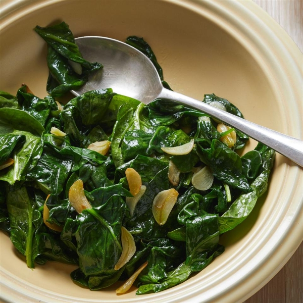 Easy Fried Spinach