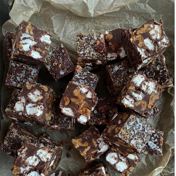 Chocolate Walnut Marshmallow Fudge