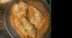 Chicken Breasts with Chipotle Green Onion Gravy