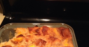 Old Fashioned Rhubarb Bread Pudding