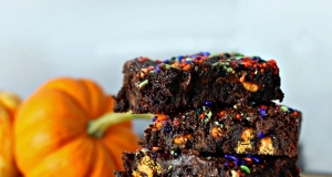 Pumpkin Chocolate Chip Brownies