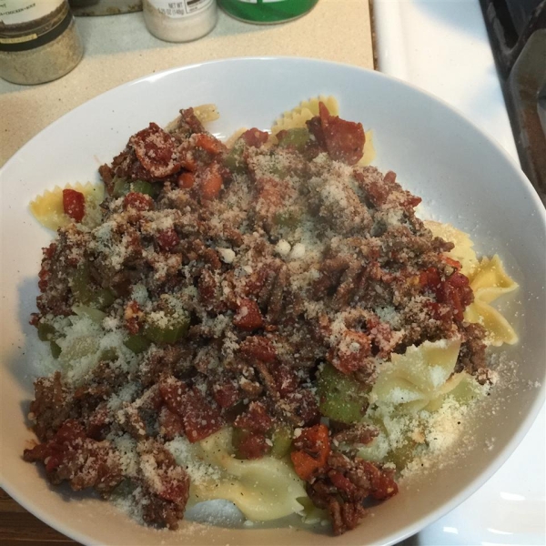 Beef and Bow Ties Pasta