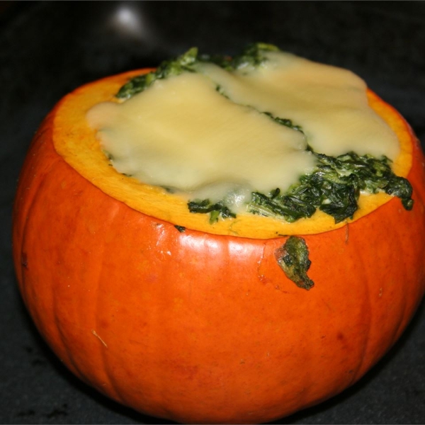 Spinach-Stuffed Pumpkins