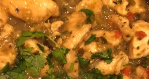 Chicken with Tomatillos and Poblanos