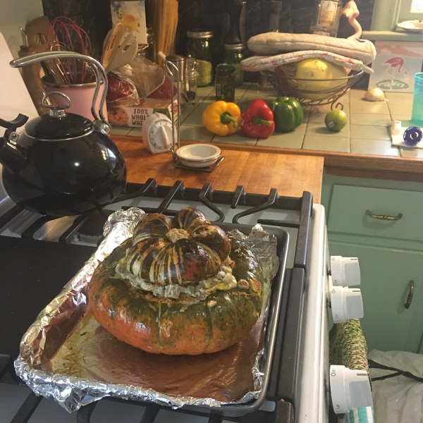 Sausage-Stuffed Turban Squash