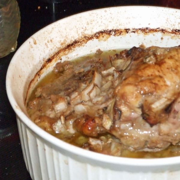 Poulet Roti a l'Algerienne (Algerian Roast Chicken)