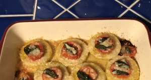 Baked Polenta with Fresh Tomatoes and Parmesan