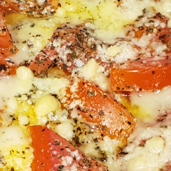 Baked Polenta with Fresh Tomatoes and Parmesan