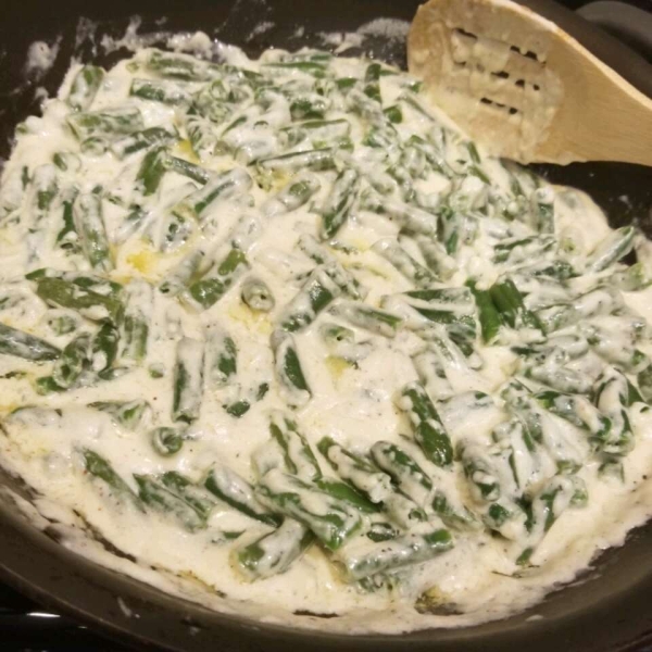 Creamy Green Beans Parmesan