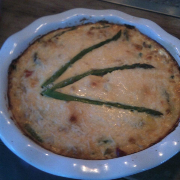 Salmon and Asparagus Quiche