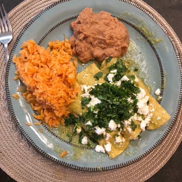 Authentic Enchiladas Verdes