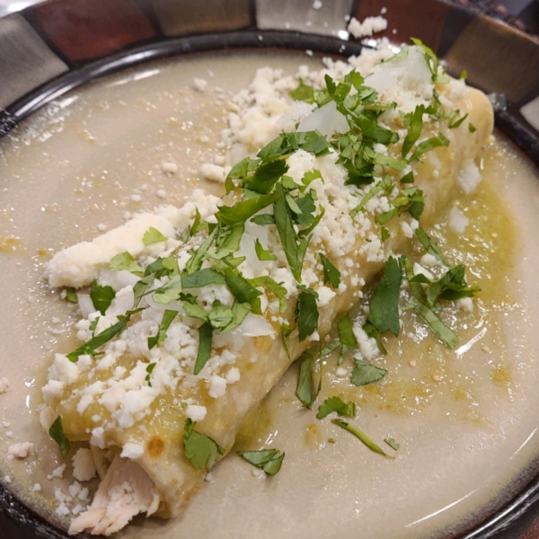 Authentic Enchiladas Verdes