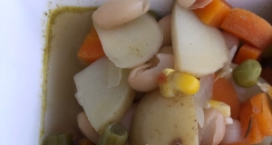 Savory Kale, Cannellini Bean, and Potato Soup