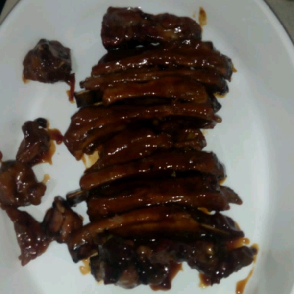 Spicy Honey-Mustard Glazed Pork Ribs